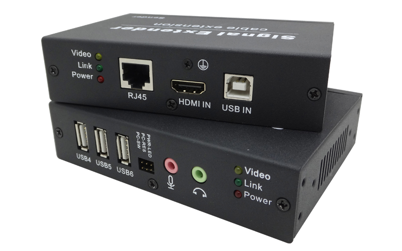 HDB-100HU2-A(HDMI+USB2.0+AUDIO+MIC+开关机)延长100米