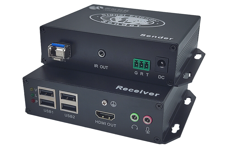 UFO-3HUAS(HDMI+USB2.0+双向音频+双向RS232+红外)光纤超速传输20KM