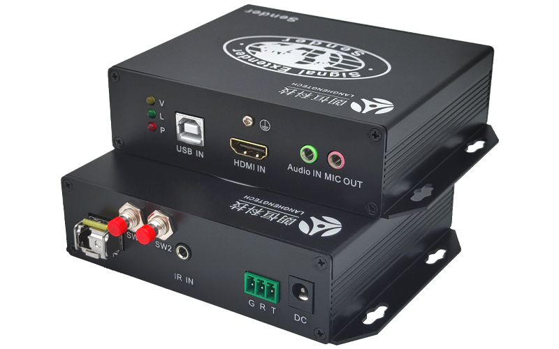 UFO-5HUAS(HDMI+USB2.0+双向音频+双向RS232+红外)光纤超速传输20KM